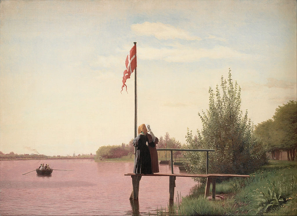 Christen Købke - Una vista da Doseringen vicino al lago Sortedam verso il sobborgo di Nørrebro fuori Copenaghen, Statens Museum for Kuns, Copenaghen